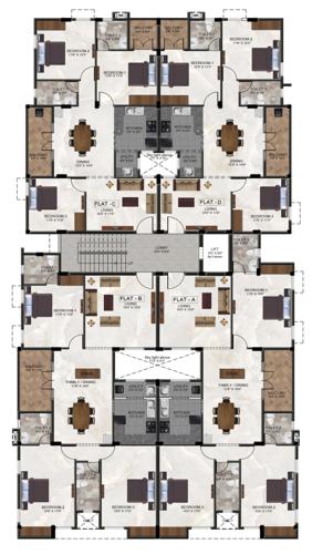  vipanchi Ramaiyam Vipanchi Cluster Plan from 1st to 4th Floor