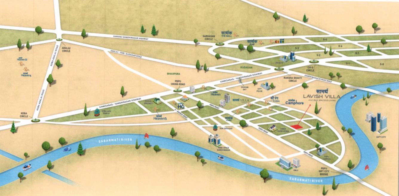  saamarth lavish villa Location Plan