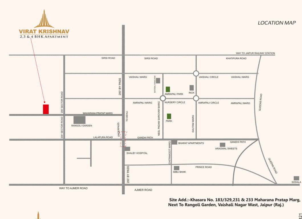  virat krishnav phase 2 Location Plan