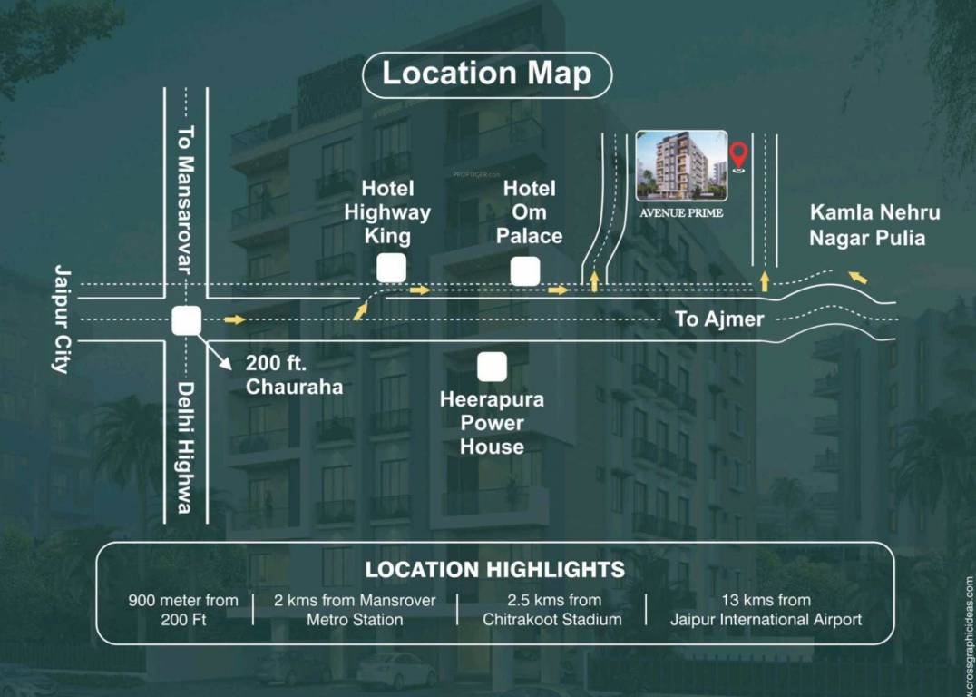  avenue prime Location Plan