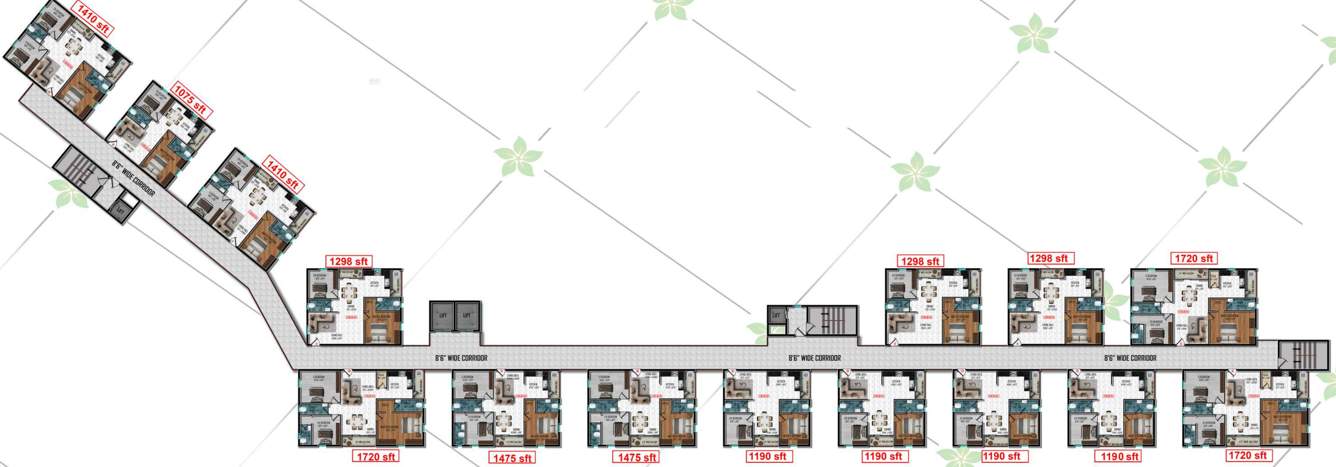  grandeur Grandeur Cluster Plan for 1st Floor