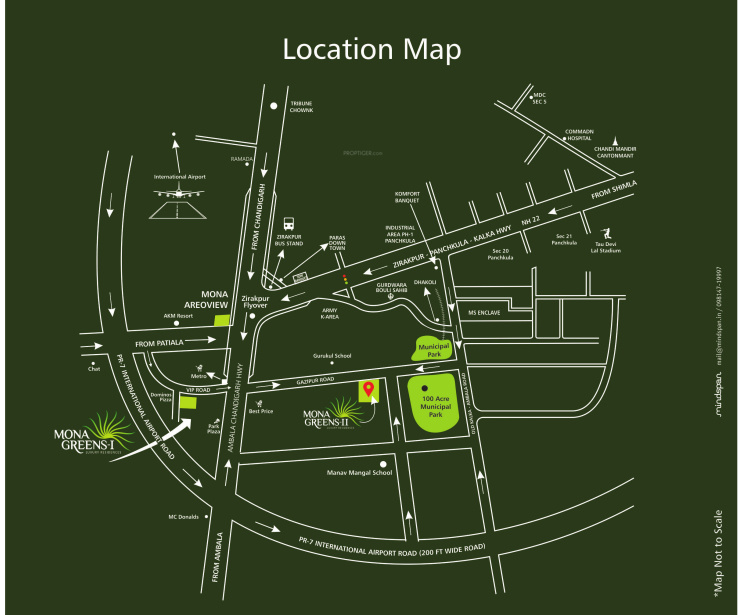 greens ii Location Plan