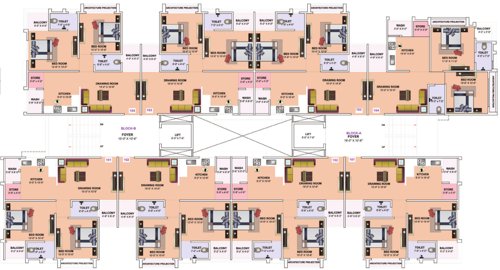  forever-j-homes Block A & B Cluster Plan from 1st to 4th Floor