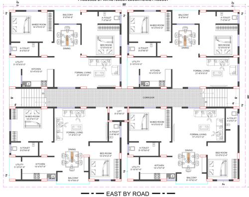  elite-homes Elite Homes Cluster Plan from 1st to 4th Floor