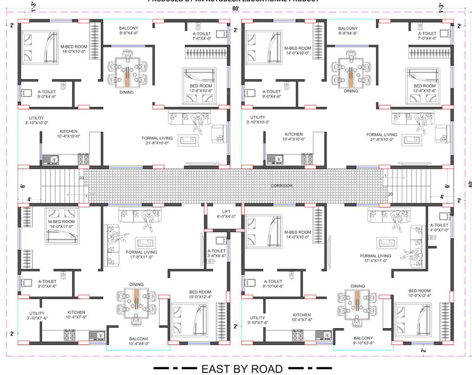  elite homes Elite Homes Cluster Plan from 1st to 4th Floor