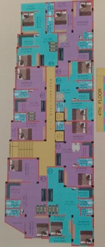  apartment-ii Jay Ganesh Apartment II Cluster Plan for 4th Floor