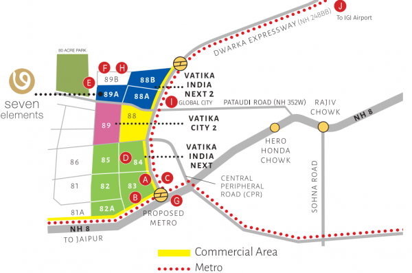  vatika-seven-elements Location Plan