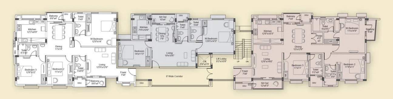  the alton The Alton Cluster Plan from 1st to 4th Floor