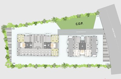  kiran-classic-towers-2 A,B,C Ground Floor Cluster Plan