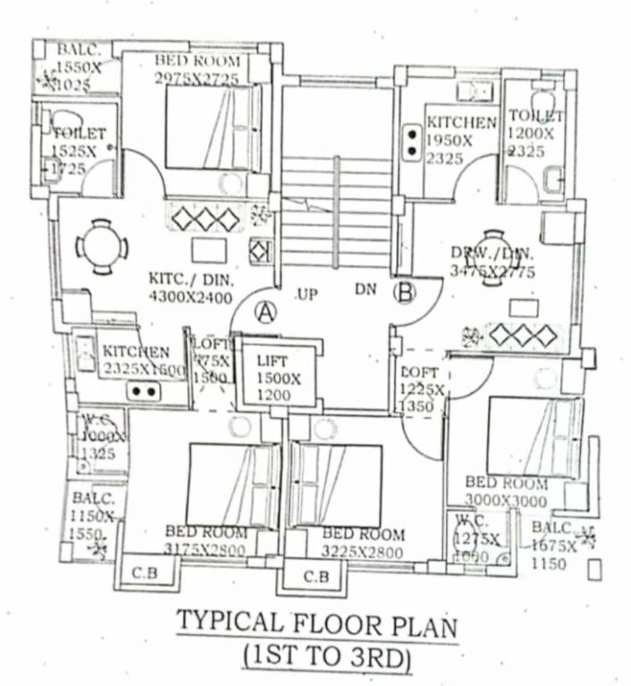  enclave Enclave Cluster Plan from 1st to 3rd Floor