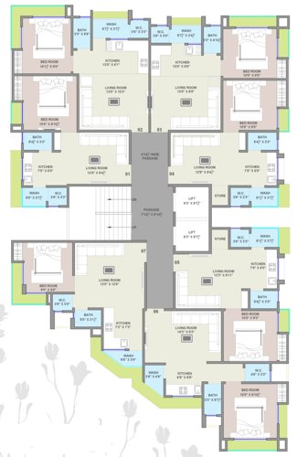  md-residency Md Residency Cluster Plan from 1st to 6th Floor