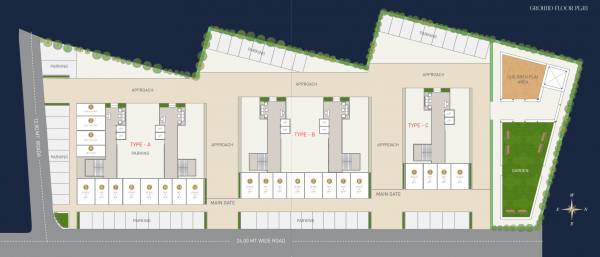 Block A & B & C Cluster Plan For Ground Floor halima-heights Block A & B & C Cluster Plan For Ground Floor
