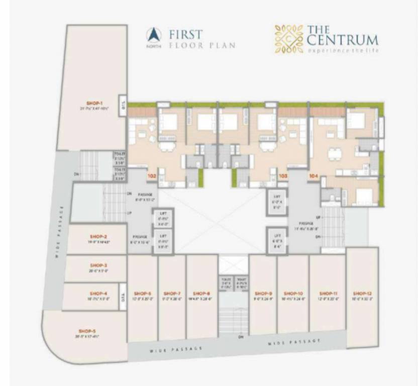  the centrum The Centrum Cluster Plan for 1st Floor