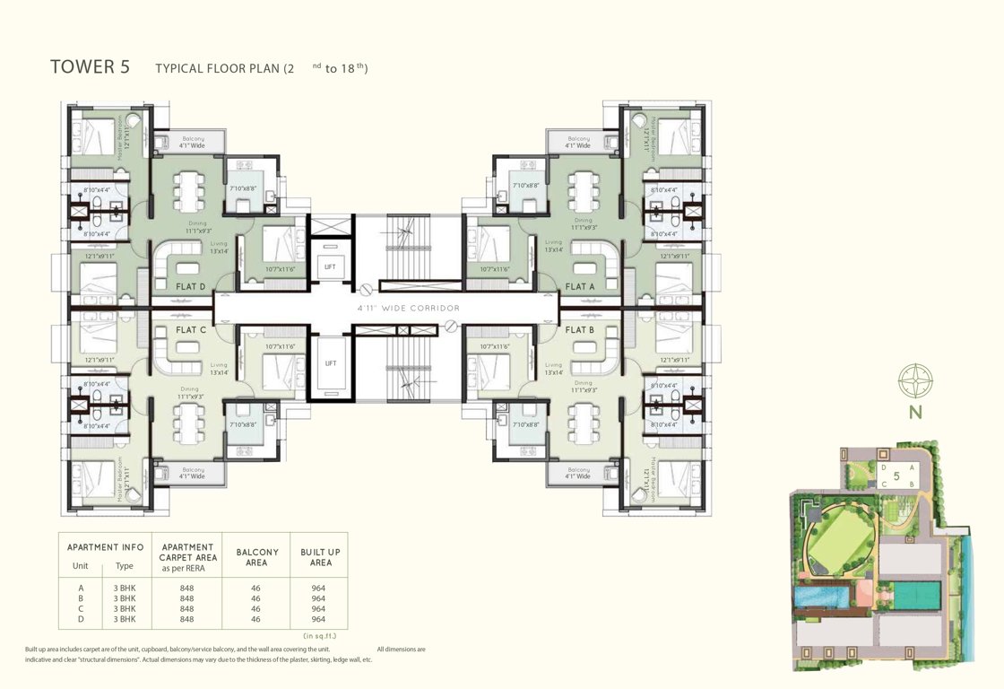  sunrise aura Tower 5 Cluster Plan
