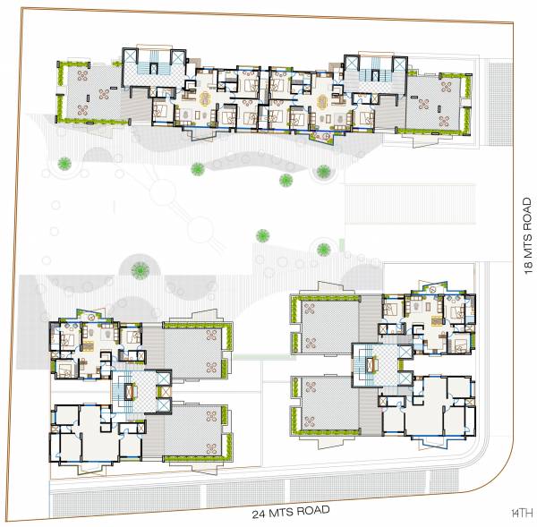  the-view A To E 14th Floor Cluster Plan