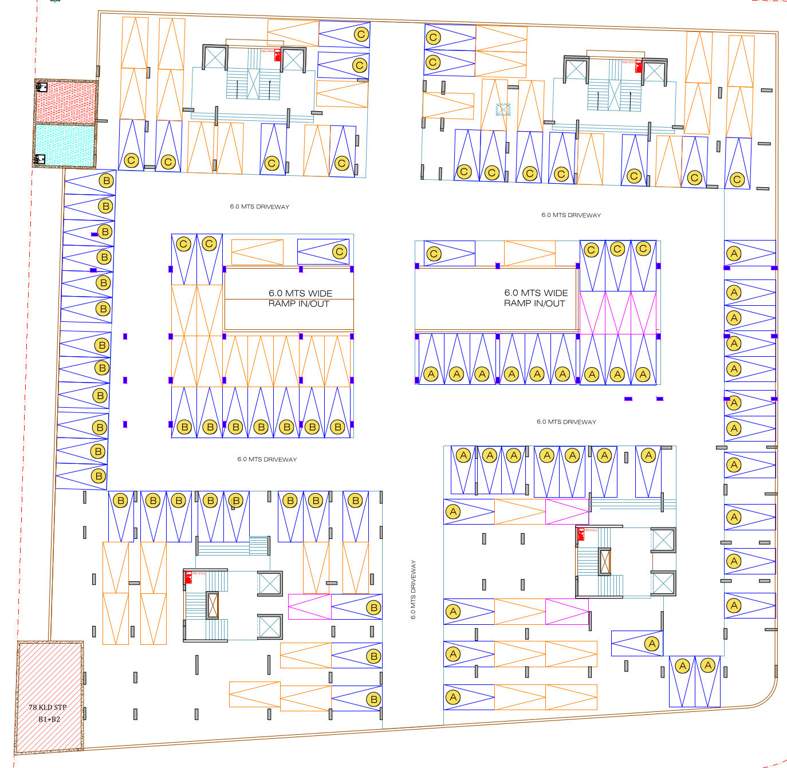  the view Second Basement Cluster Plan
