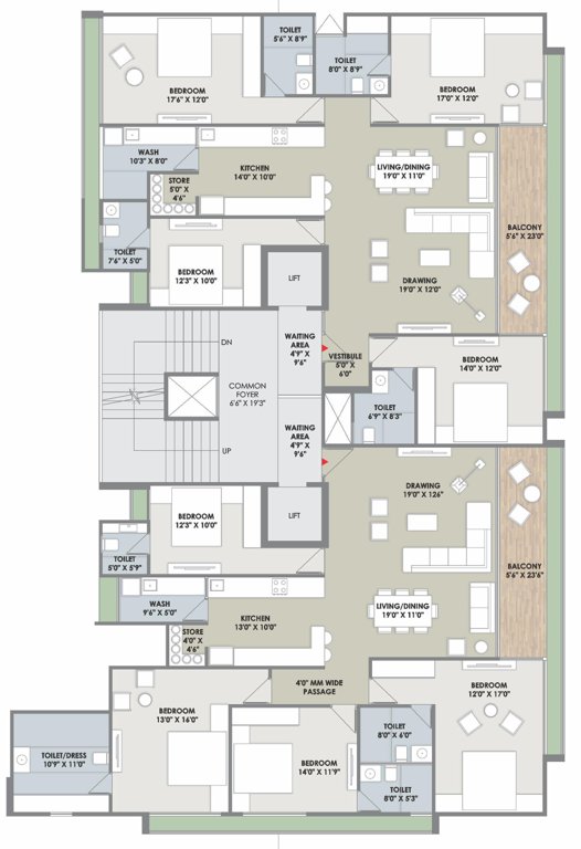  eminence 96 B Cluster Plan From 1st To 11th Floor