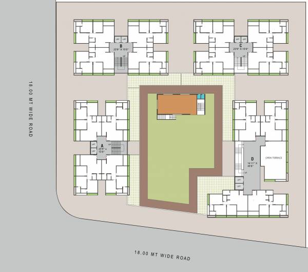 signor-skyline A To D 14th Floor Cluster Plan