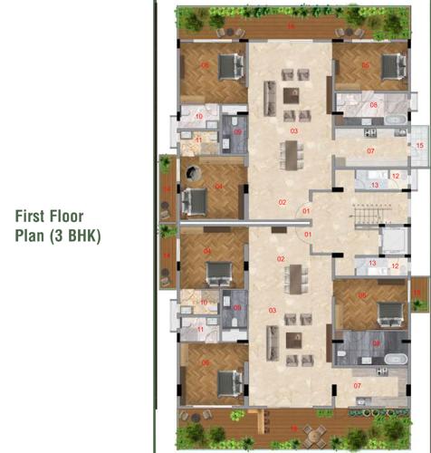  bel-air Bel Air Cluster Plan for 1st Floor