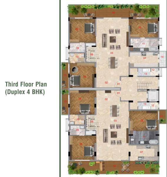  bel-air Bel Air Cluster Plan for 3rd Floor