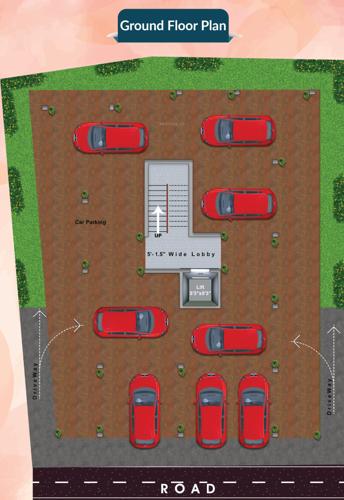  kaveri-gardenia Kaveri Gardenia Cluster Plan for ground Floor