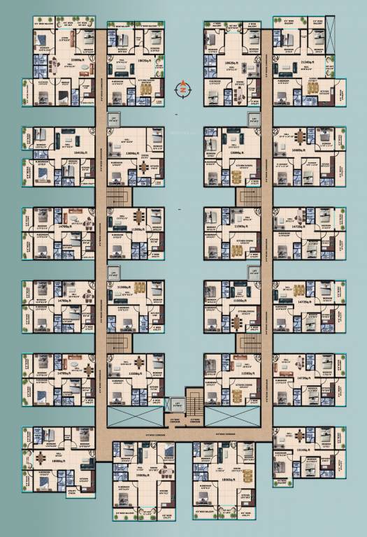  ts heights TS Heights Cluster Plan For Typical Floor