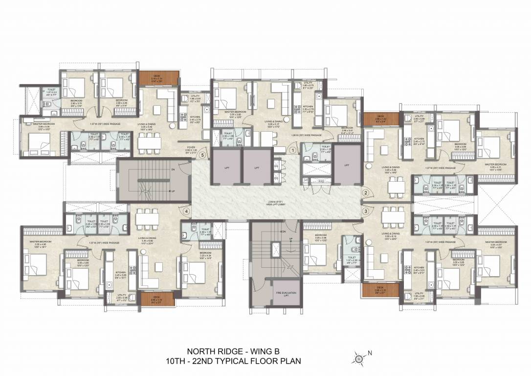 vivant south wing b Wing B Cluster Plan