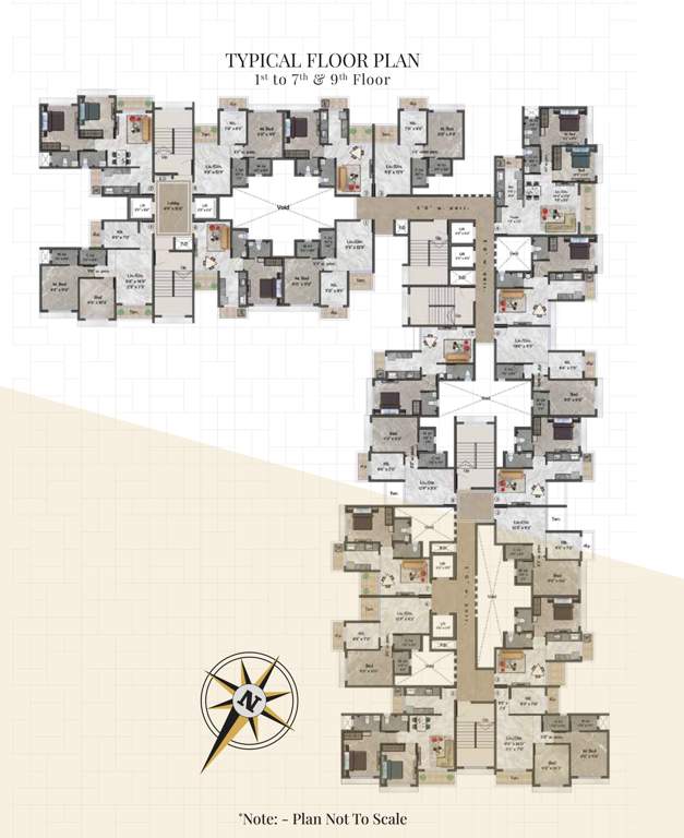  siddhivinayak gaurav Wing A, B And C Cluster Plan