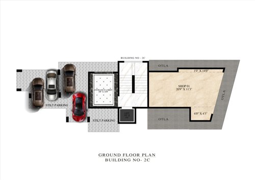  orion-grande Buildings 2 Cluster Plan for ground Floor
