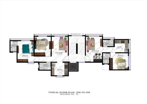  orion-grande Buildings 2 Cluster Plan from 2nd to 4th Floor