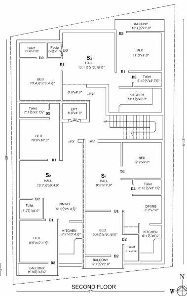  homes Real Trend Homes Cluster Plan for 2nd Floor