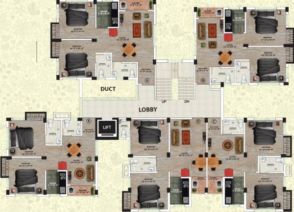  parnashree Tower 1 Cluster Plan
