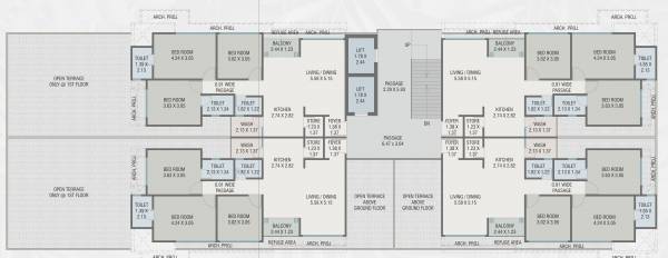  primero A Cluster Plan For 1st Floor