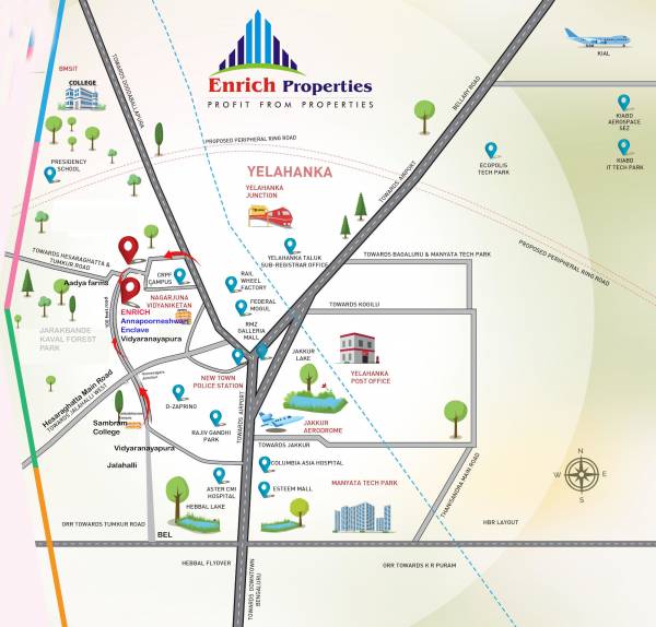  annapoorneshwari-enclave Location Plan