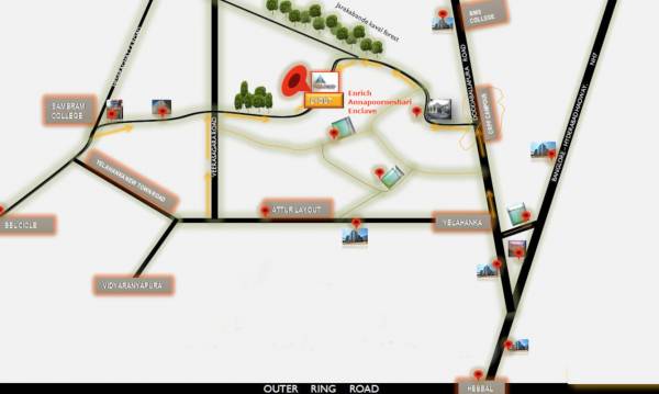  annapoorneshwari-enclave Location Plan