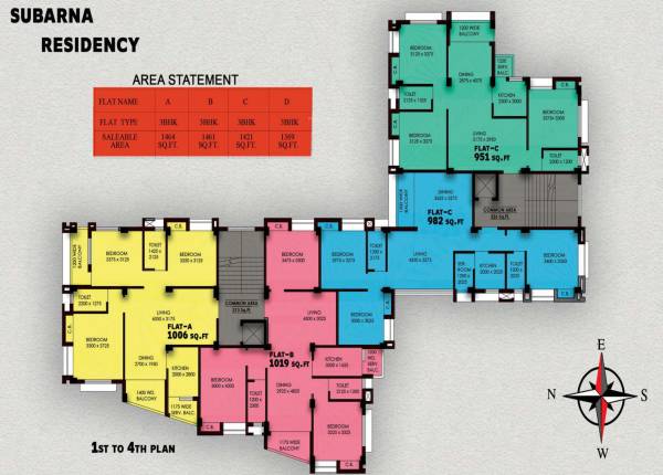  residency Residency Cluster Plan From 1st To 4th Floor