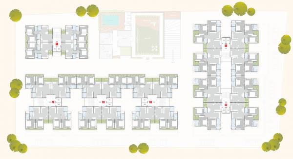  siddheshwar-pride A  To E 3rd To 6th Floor Cluster Plan