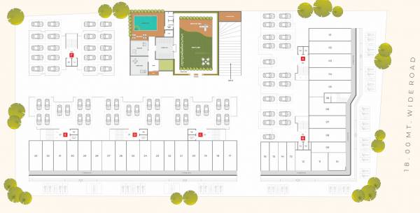  siddheshwar-pride A To E Ground Floor Cluster Plan