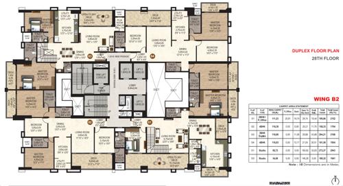  erandwane-central-building-b2-phase-3 Building B2 Residential Cluster Plan for 28th Floor