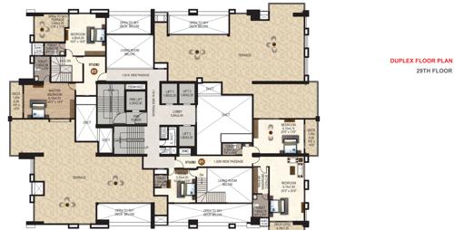  erandwane-central-building-b2-phase-3 Building B2 Residential Cluster Plan for 29th Floor