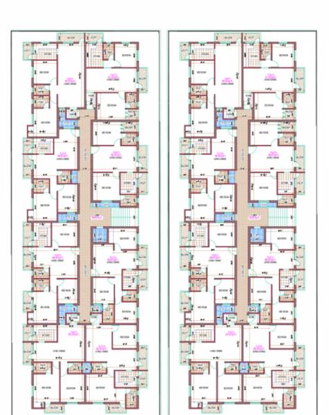  arputha Block A, B & C Cluster Plan from 1st to 4th Floor