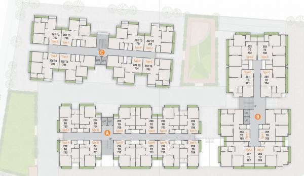  pragati-one A Wing Cluster Plan