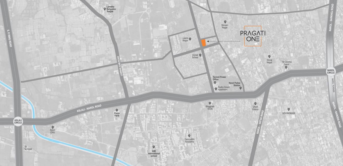  pragati one Location Plan