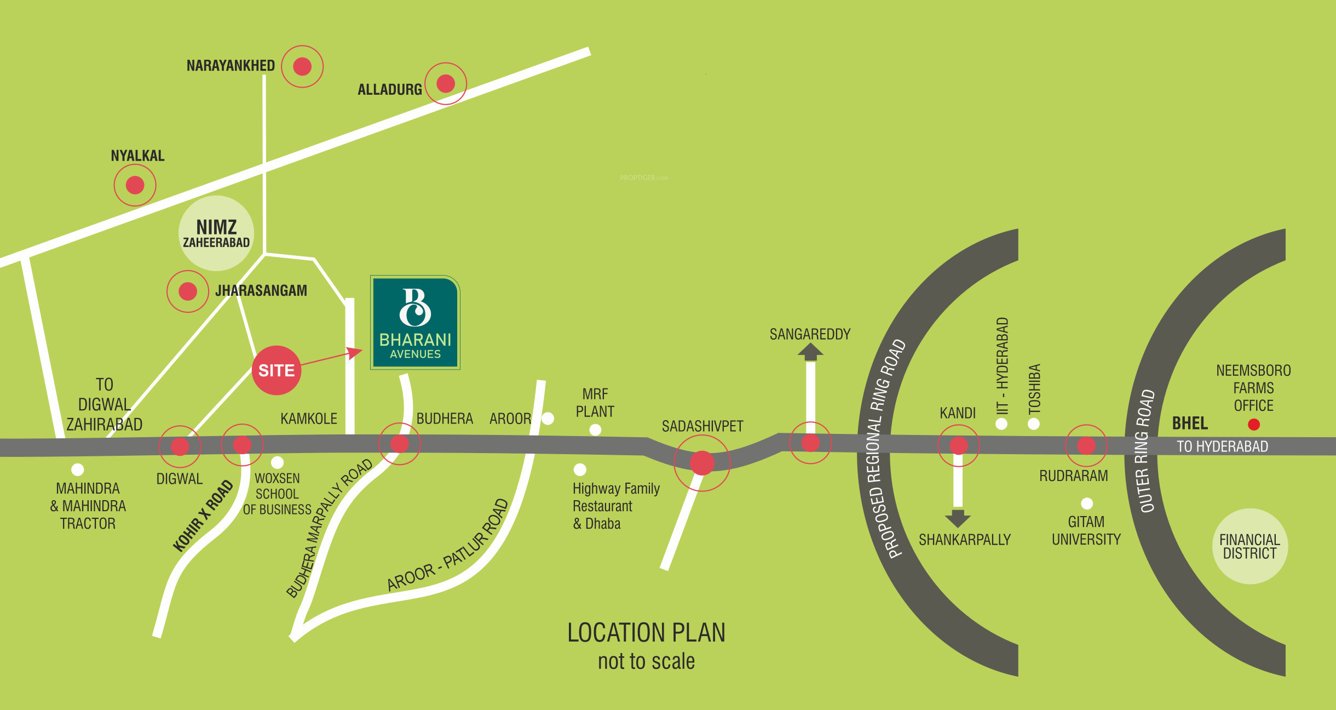  bharani avenues Location Plan