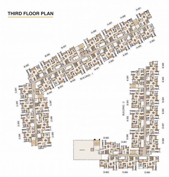  aquene Block A, B, C, D, And E Cluster Plan for 3rd Floor
