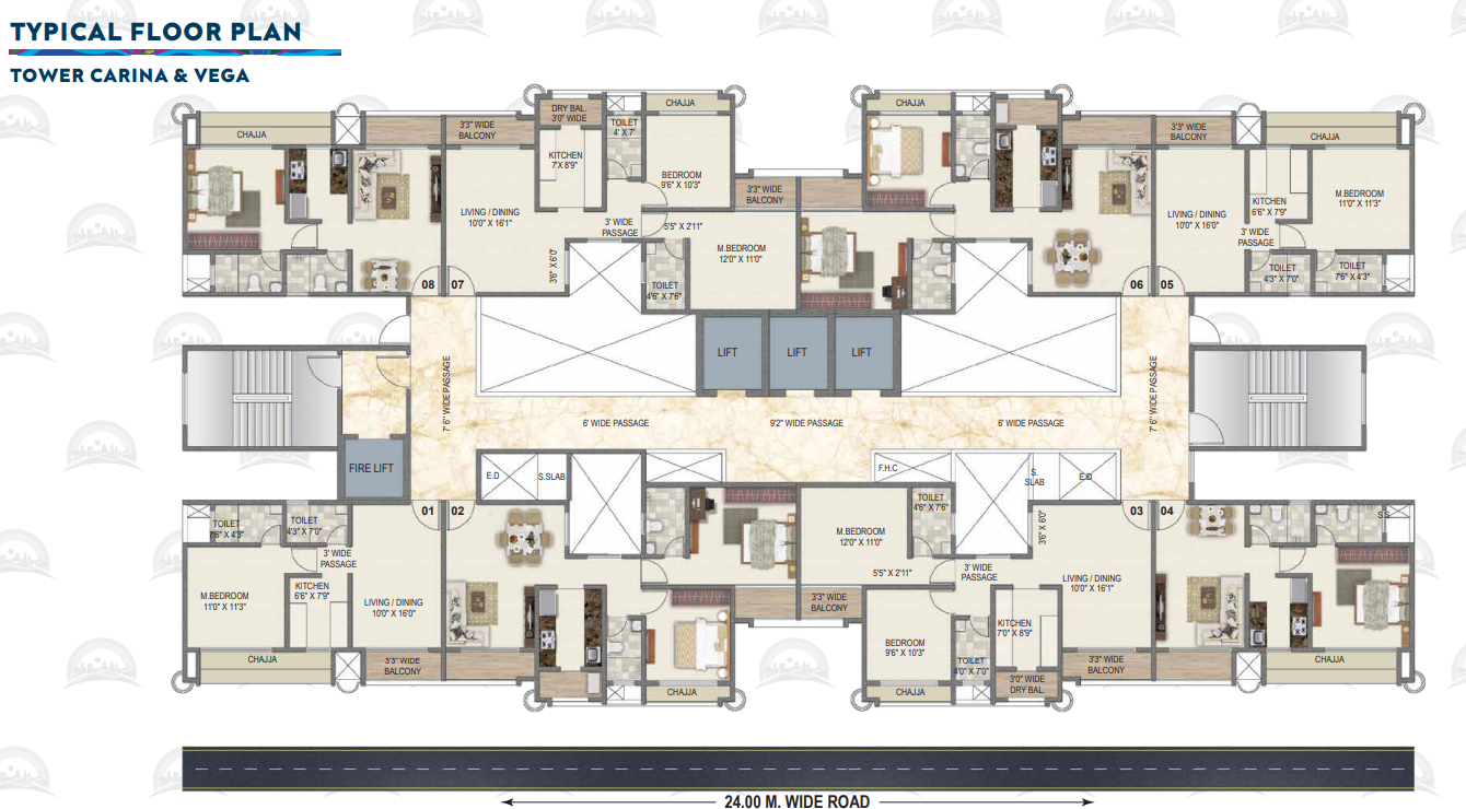  sai suncity 4 Cluster Plan