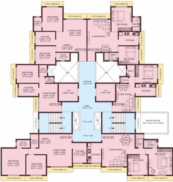  krishna-dhan Krishna Dhan Cluster Plan From 3rd To 13th Floor
