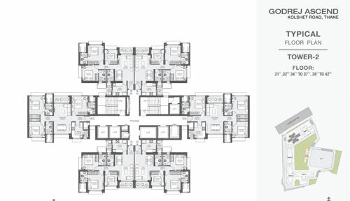  ascend-phase-1 Tower 2 Cluster Plan for 31st,32nd,34th-37th,39th-42nd Floor