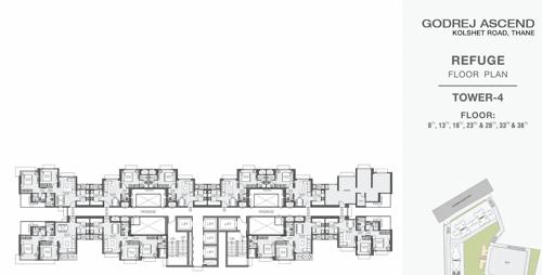  ascend-phase-1 Tower 4 Cluster Plan for 8th,13th,18th,23rd,28th,33rd,38th Floor