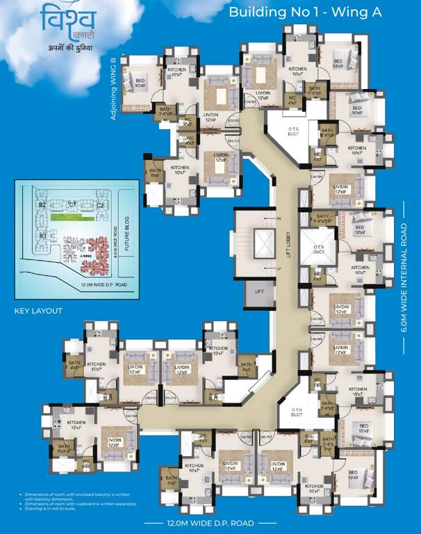  vishwa nagri building no 1 Vishwa Nagri Building No 1 Cluster Plan